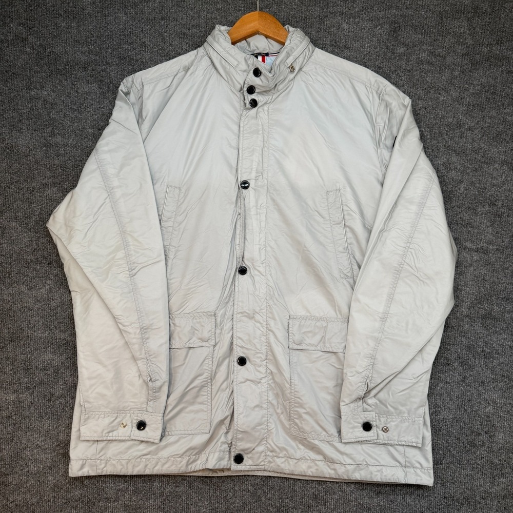 PAUL & SHARK Yachting Competition Hooded Zip Windbreaker Raincoat XXL Gray
